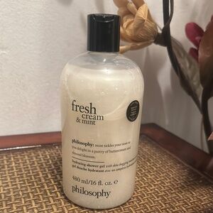 Philosophy Fresh Cream & Mint Hydrating Shower Gel 16 fl. Oz. ✨BRAND NEW✨